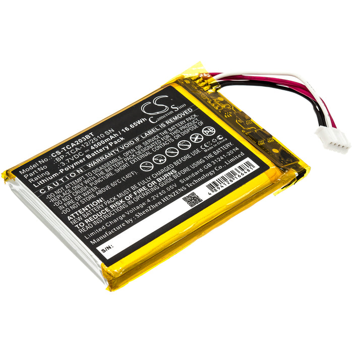 CS-TCA203BT : Battery for Technicolor TCA203, TCA203COMG - Replaces Technicolor BP-TCA-12/2510 SN