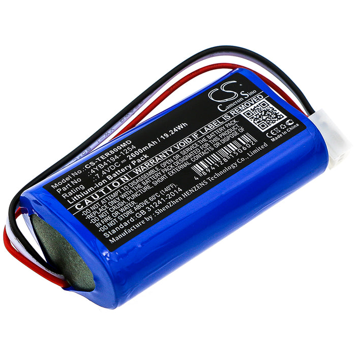 CS-TER800MD : Battery for Terumo TE-SS800 Infusion Pump, TE-SS700, TE-LF600 and others - Replaces Terumo 4YB4194-1254