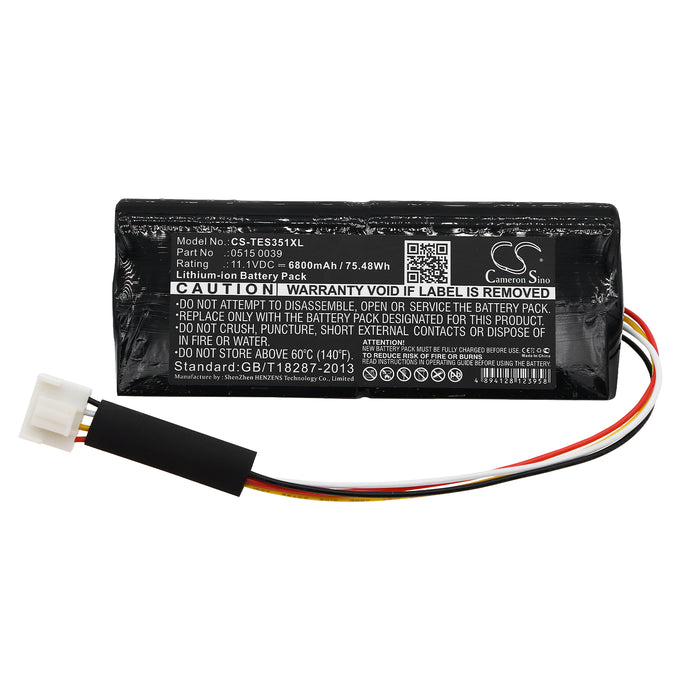 CS-TES351XL : Battery for Testo 350K Analyzer, 350 GAS Analyzer - Replaces Testo 0515 0039