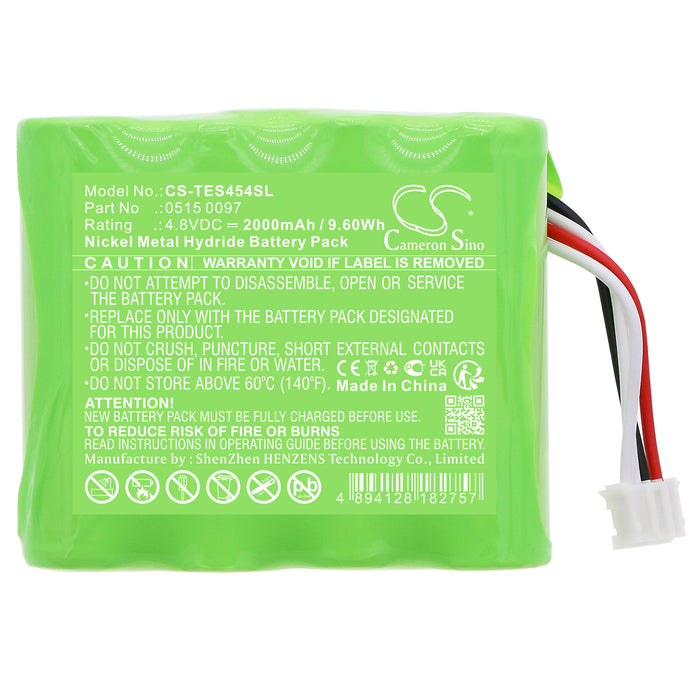 CS-TES454SL : Battery for Testo 350 Control, 454 Control - Replaces Testo 0515 0097