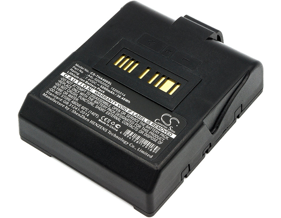 CS-THA400SL : Battery for TSC Alpha 4L - Replaces TSC A4L-52052002, 98-0520022-10LF, 15200314