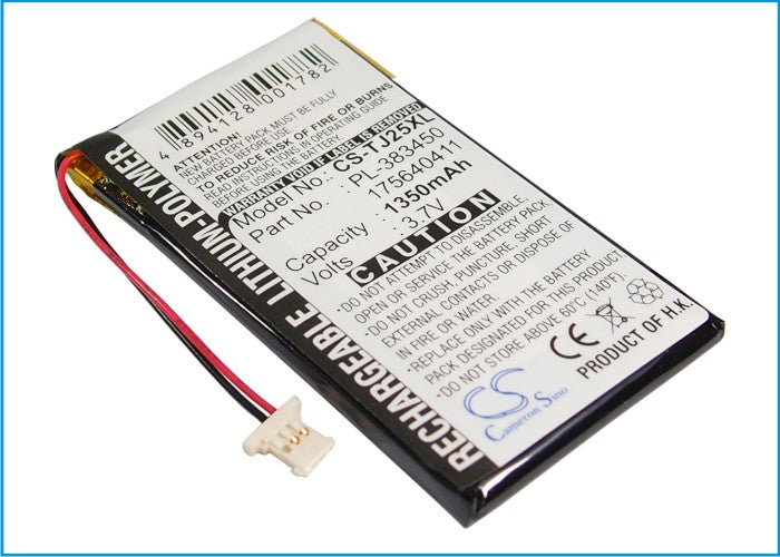 CS-TJ25XL : Battery for Sony Clie PEG-J25, Clie PEG-TJ35 - Replaces Sony PL-383450