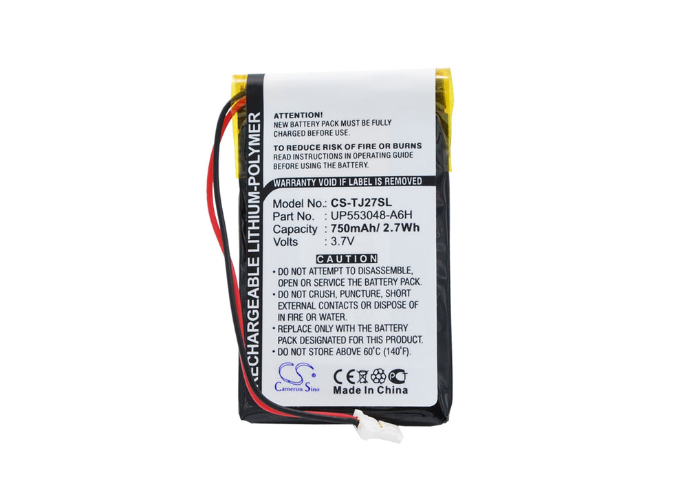 CS-TJ27SL : Battery for Sony Clie PEG-TJ27, Clie PEG-TJ37 - Replaces Sony UP553048-A6H