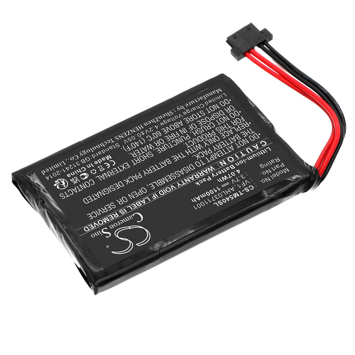 CS-TM540SL : Battery for TomTom Go 540, Go 540 Live, 4CF5.002.00 - Replaces TomTom VF1, AHL03711001