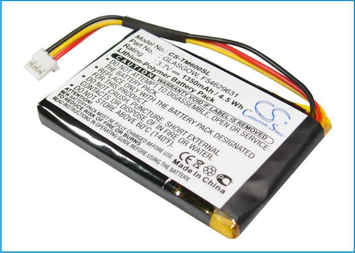 CS-TM600SL : Battery for TomTom One V1 - Replaces TomTom GLASGOW, F54629631