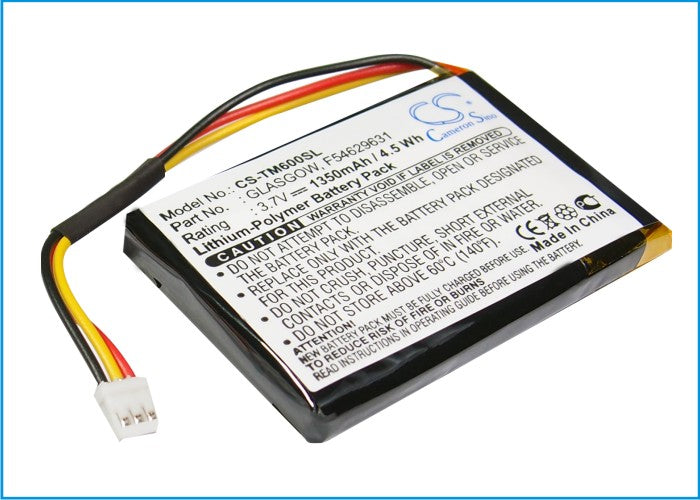 CS-TM600SL : Battery for TomTom One V1 - Replaces TomTom GLASGOW, F54629631