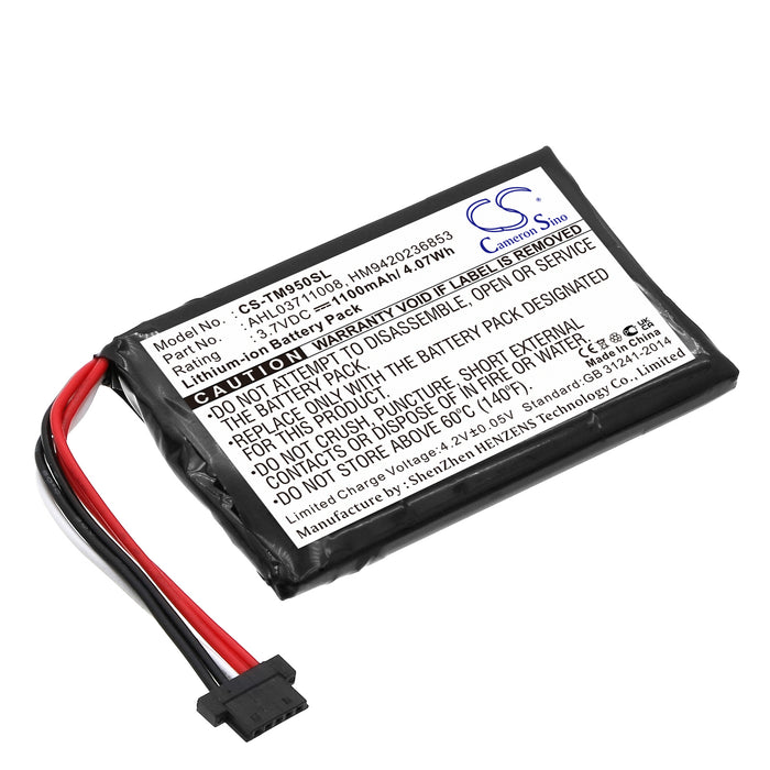 CS-TM950SL : Battery for TomTom Go 950, Go 950 Live, 4CP9.002.00 and others - Replaces TomTom AHL03711008, HM9420236853