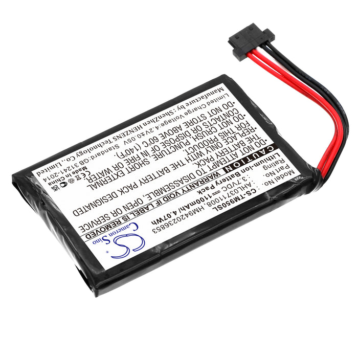 CS-TM950SL : Battery for TomTom Go 950, Go 950 Live, 4CP9.002.00 and others - Replaces TomTom AHL03711008, HM9420236853