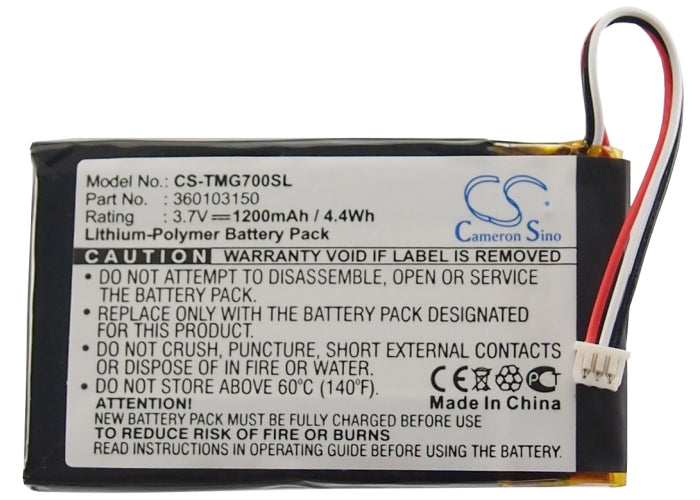 CS-TMG700SL : Battery for TomTom Go 7000, Go 7000 HD, GO7000 and others - Replaces TomTom 360103150