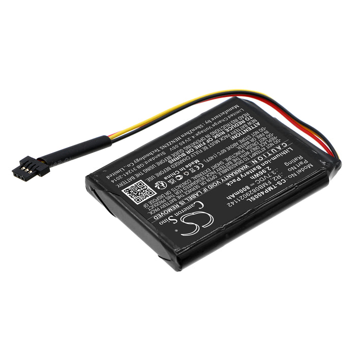 CS-TMP400SL : Battery for TomTom Pro 4000, 4EG0.001.08, XXL and others - Replaces TomTom R2, FMB0829021142, FMEB0939041646 and others