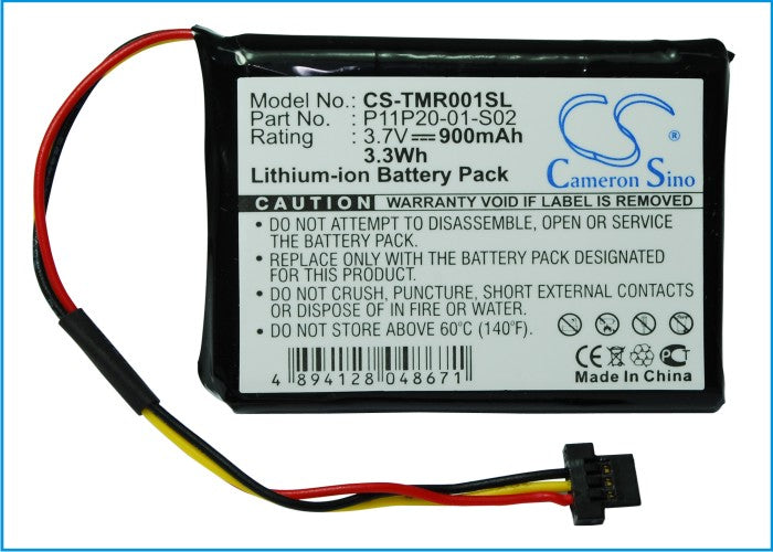 CS-TMR001SL : Battery for TomTom Route XL, One XXL 540S, XXL540 and others - Replaces TomTom P11P20-01-S02