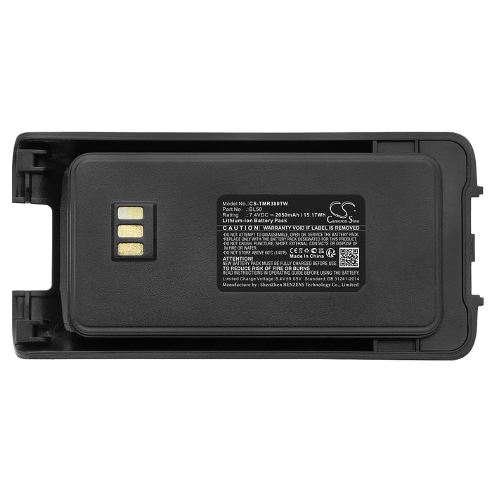 CS-TMR380TW : Battery for Smartcom SC-280, SC-380 - Replaces Retevis BL50