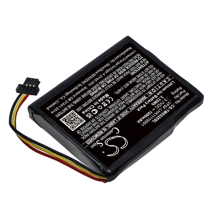 CS-TMS520SL : Battery for TomTom Start 52 - Replaces TomTom VF6F, LHA11110001