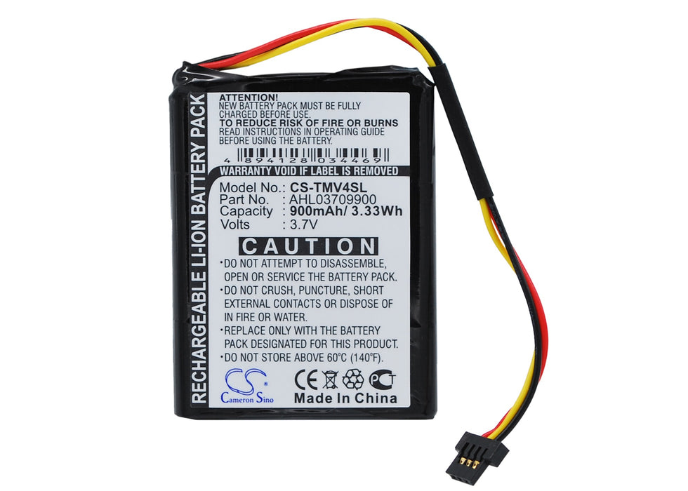 CS-TMV4SL : Battery for TomTom One V4, One V4 Traffic, One V4 Classic and others - Replaces TomTom AHL03709900