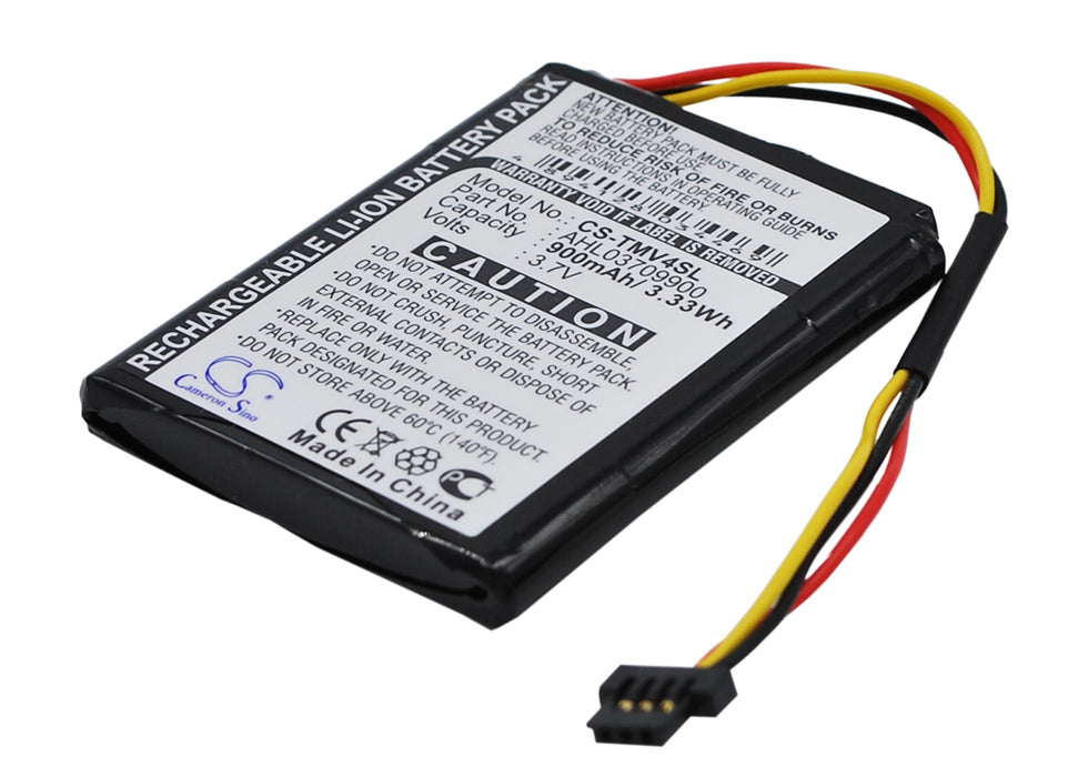 CS-TMV4SL : Battery for TomTom One V4, One V4 Traffic, One V4 Classic and others - Replaces TomTom AHL03709900