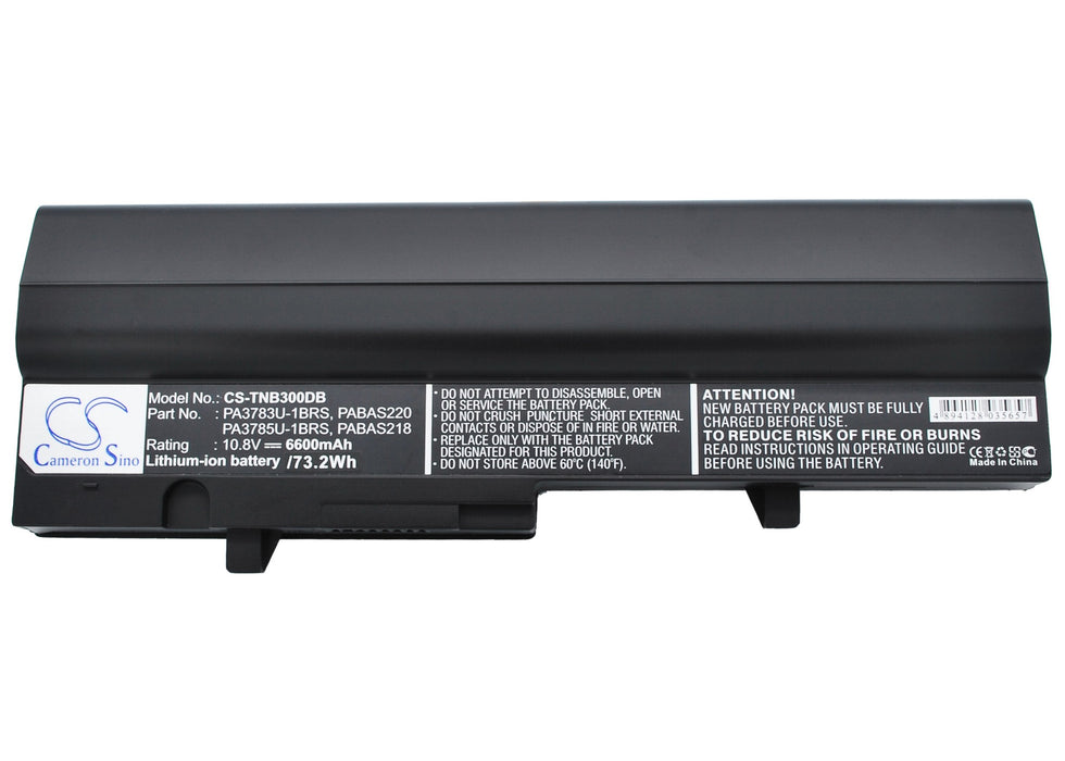 CS-TNB300DB : Battery for Toshiba Satellite NB300, Satellite N302, Satellite NB305 and others - Replaces Toshiba PA3783U-1BRS, PA3785U-1BRS, PABAS218 and others