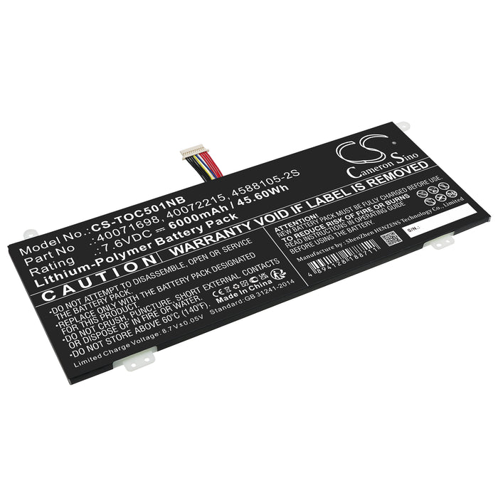 CS-TOC501NB : Battery for Dynabook Satellite Pro C50-H-106, Satellite Pro C40-G-11G, Satellite Pro C40-G-120 and others - Replaces Dynabook 40071698, 40072215, 4588105-2S