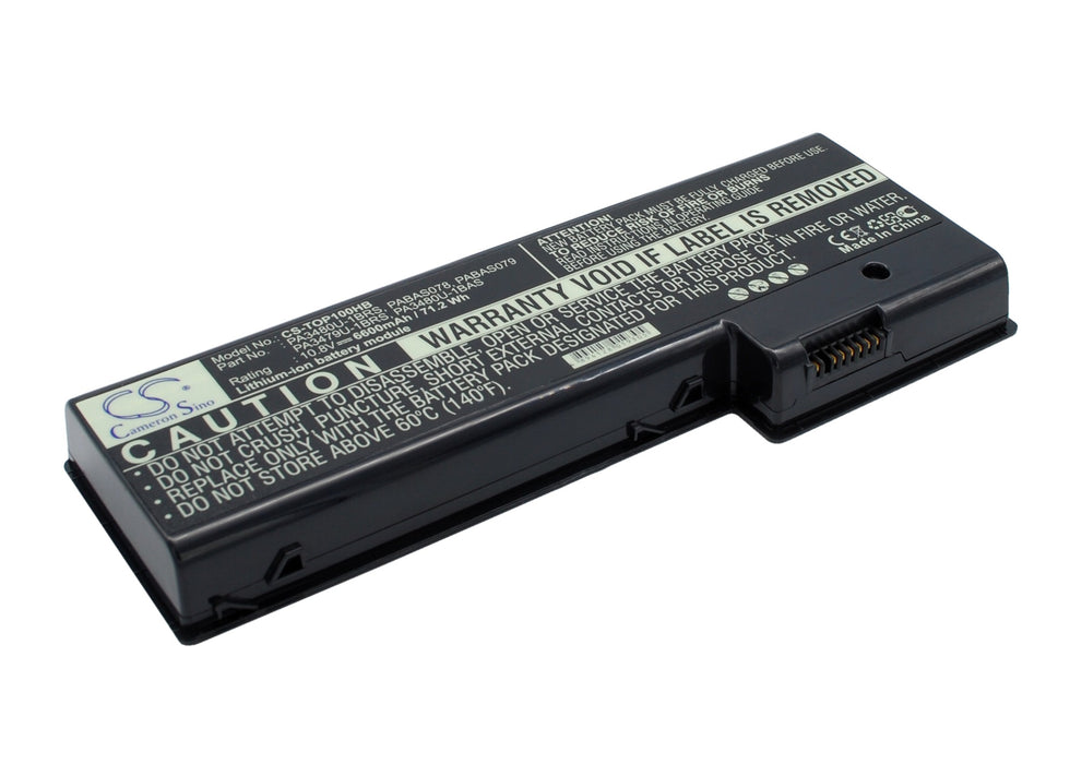 CS-TOP100HB : Battery for Toshiba Satellite P100-115, Satellite P100-352, Satellite P105-S6124 and others - Replaces Toshiba PA3479U-1BRS, PA3480U-1BAS, PA3480U-1BRS and others