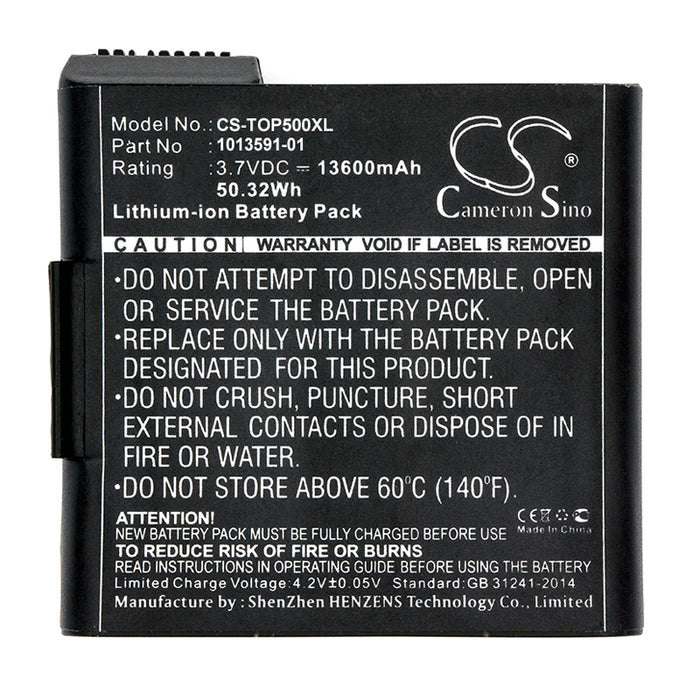 CS-TOP500XL : Battery for Sokkia SHC-5000 - Replaces Sokkia 1013591-01