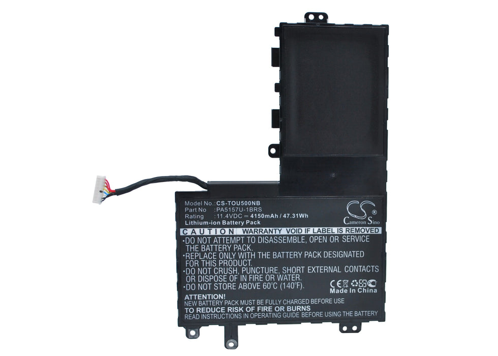 CS-TOU500NB : Battery for Toshiba Satellite U40T-A, Satellite M40-A, Satellite M50-A and others - Replaces Toshiba PA5157U-1BRS, P31PE6-06-N01