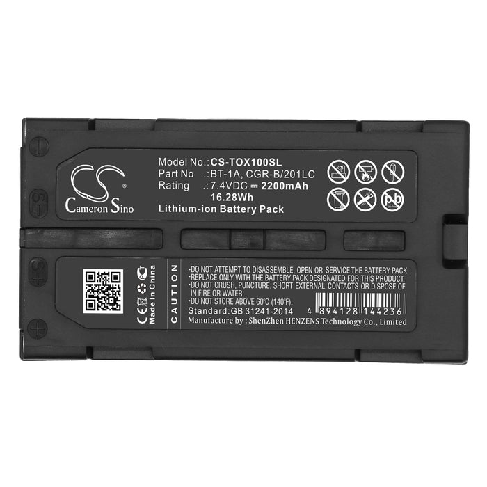 CS-TOX100SL : Battery for Topcon SX-1, GP-SX1, GM52 - Replaces Topcon BT-1A, CGR-B/201LC, BDC71