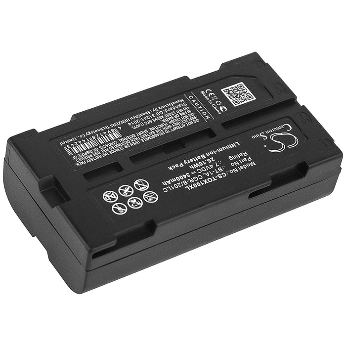 CS-TOX100XL : Battery for Topcon SX-1, GP-SX1 - Replaces Topcon BT-1A, CGR-B/201LC