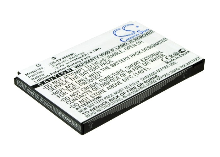 CS-TP4550SL : Battery for T-Mobile MDA Vario III - Replaces T-Mobile KAS160, KAIS160, 35H00088-00M and others