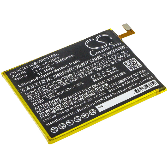 CS-TPC510SL : Battery for Neffos C5 Max, TP702A, C5 Max LTE Dual SIM and others - Replaces Neffos NBL-44A3045