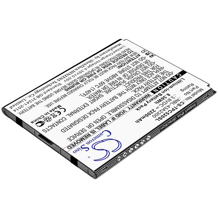 CS-TPC520SL : Battery for Neffos C5A, C5A Dual SIM, TP703A - Replaces Neffos NBL-43A2300