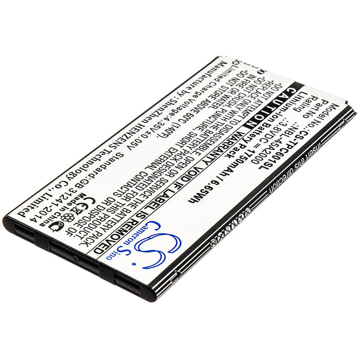 CS-TPC601SL : Battery for Neffos C5L, C5L Dual SIM, TP601E and others - Replaces Neffos NBL-45A2000