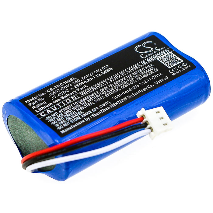 CS-TRC360SL : Battery for Trilithic 360 DSP, E-400 - Replaces Trilithic 2447-0002-140, 56627 502 017