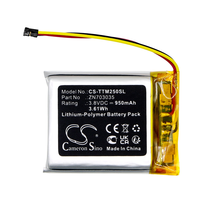 CS-TTM250SL : Battery for Teltonika TM250 - Replaces Teltonika ZN703035