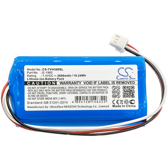 CS-TVH300SL : Battery for Televes H30FLEX - Replaces Televes E-1982