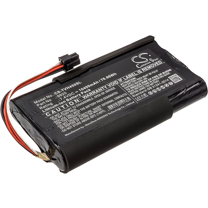 CS-TVH450SL : Battery for Televes H45, H60 - Replaces Televes 9920, 2ICR18/65-4x088