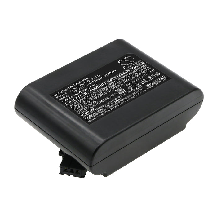 CS-TVL410VX : Battery for Toshiba VC-CL1400, VC-CL1300, CL410AC and others - Replaces Toshiba CA3C-PG1, CL3C-PG, 41479025 and others