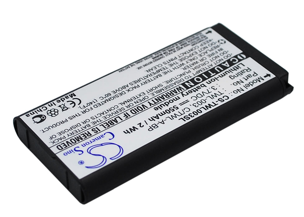 CS-TWL003SL : Battery for Nintendo DSi, NDSi, NDSiL - Replaces Nintendo TWL-003, C/TWL-A-BP