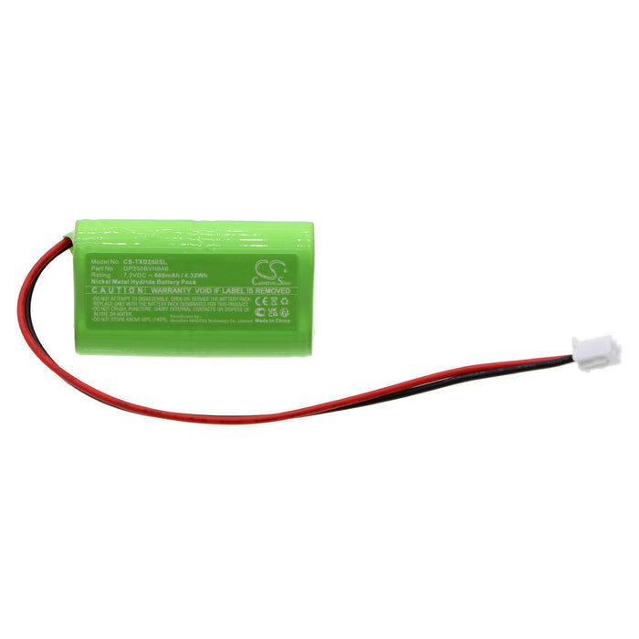 CS-TXD250SL : Battery for Texecom Odyssey Extended Life Siren Alarm, Bell Box Sounder, Odyssey Bell Boxes - Replaces Texecom GP250BVH6A6, BAT001