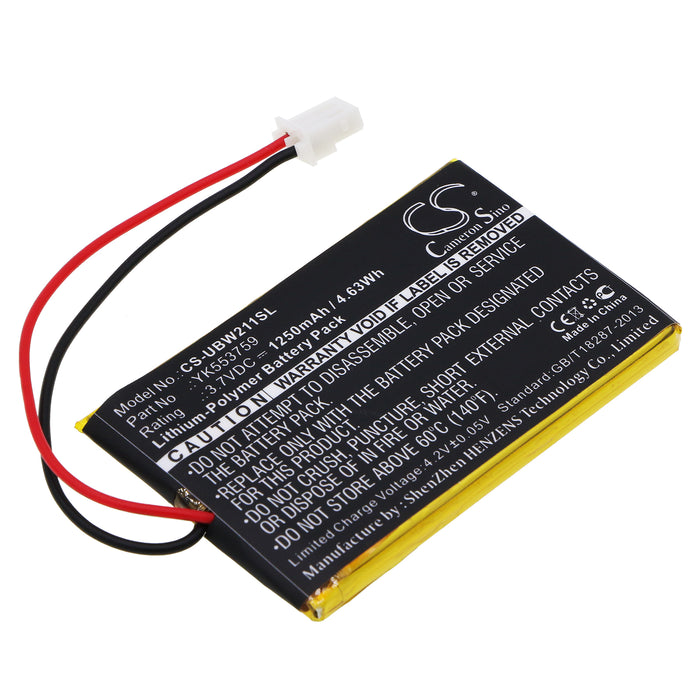 CS-UBW211SL : Battery for UNIDEN UBW2010C monitor - Replaces UNIDEN YK553759