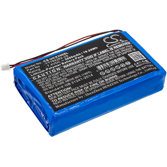 CS-UCX350SL : Battery for Uniwell CX3500 - Replaces Uniwell YT784262-2S