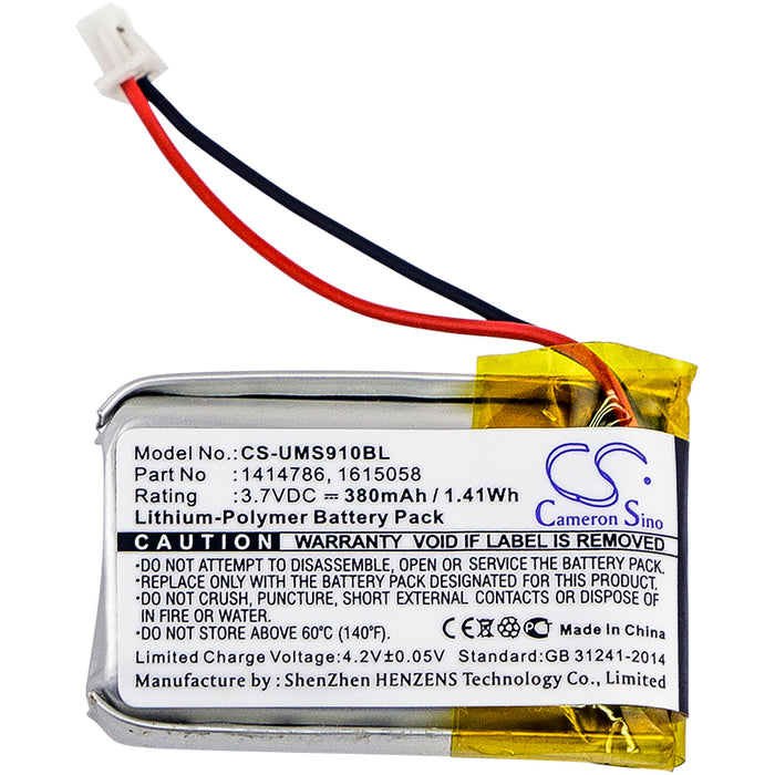 CS-UMS910BL : Battery for Unitech MS910, MS910-CUBB00-SG, MS910-CUBB00-TG and others - Replaces Unitech 1414786, 1615058, 682030R