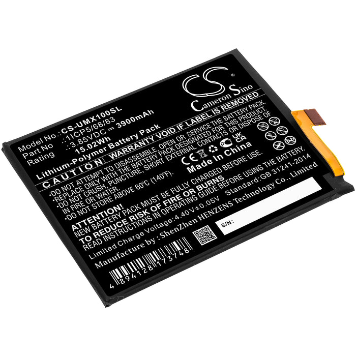 CS-UMX100SL : Battery for UMI UMIDIGI X - Replaces UMI 1ICP5/68/83