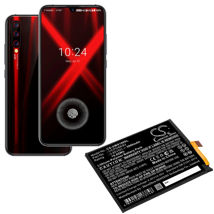 CS-UMX100SL : Battery for UMI UMIDIGI X - Replaces UMI 1ICP5/68/83