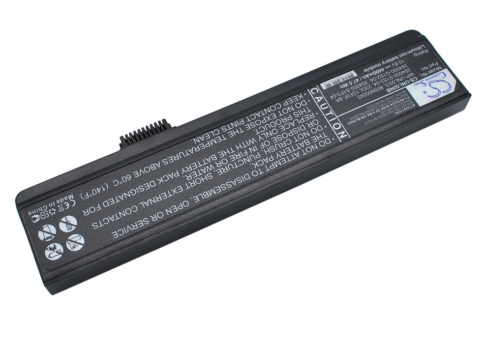 CS-UNL50NB : Battery for Uniwill L50, L50II0, L50II5 and others - Replaces Uniwill L50-3S4400-S1S5, L50-3S4000-S1P3, L50-3S4000- C1L1 and others