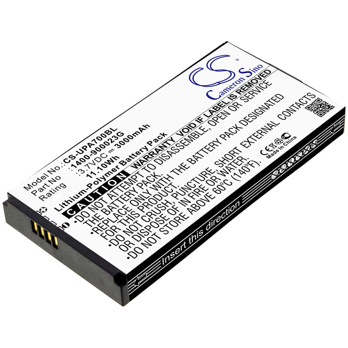 CS-UPA700BL : Battery for Unitech PA700, PA720, PA700MCA - Replaces Unitech 1400-900023G, S12GT1301A, 1400-900033G and others