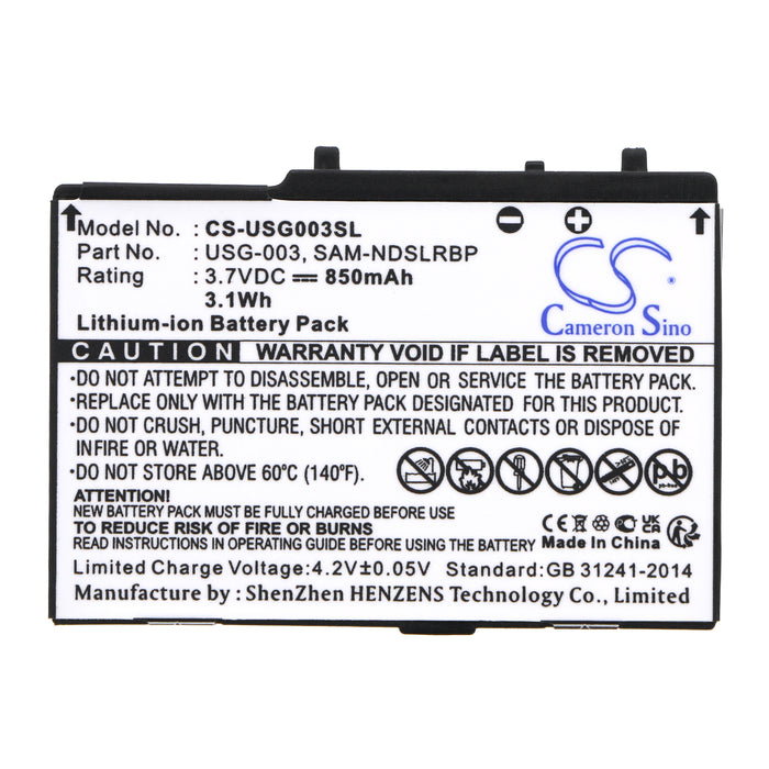 CS-USG003SL : Battery for Nintendo DS, DS Lite - Replaces Nintendo USG-003, USG-001, SAM-NDSLRBP and others