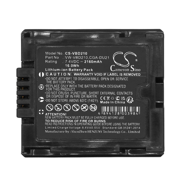 CS-VBD210 : Battery for HITACHI DZ-BD70, DZ-BD7H, DZ-BX37E and others - Replaces HITACHI BZ-BP14S, BZ-BP14SW, DZ-BP14S and others