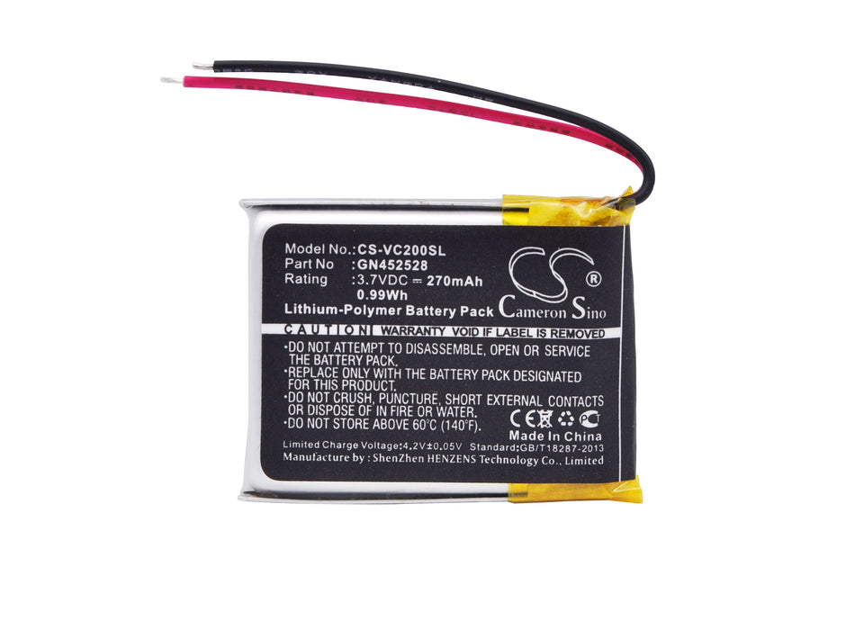 CS-VC200SL : Battery for Voice Caddie VC200 Voice, VC200 - Replaces Voice Caddie GN452528