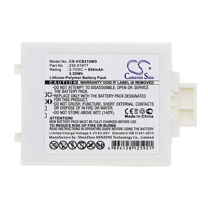 CS-VCB310MD : Battery for Vocera Communications Badge B3000, B3000N, B3000E - Replaces Vocera 230-01977