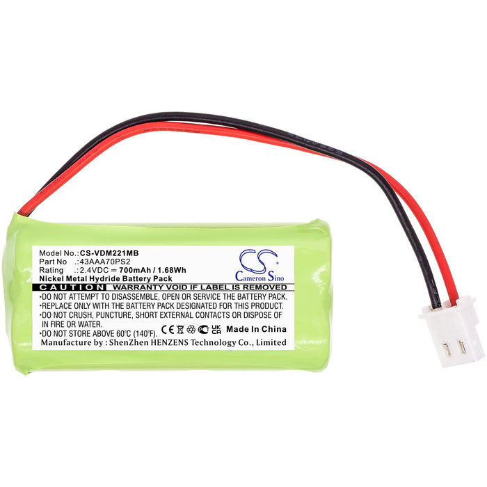 CS-VDM221MB : Battery for VTech DM221, DM222, DM221-2 and others - Replaces VTech 43AAA70PS2