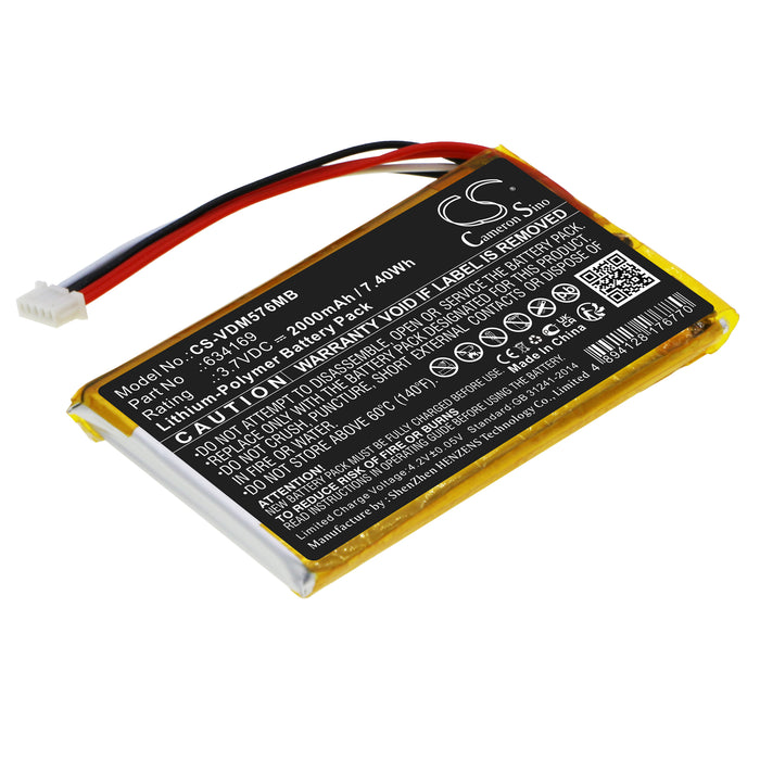 CS-VDM576MB : Battery for VTech RM5764HD, RM5764-2HD - Replaces VTech 634169